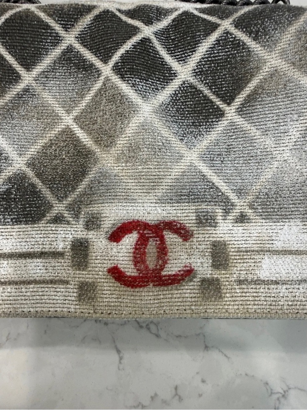 Chanel Tromp L’Oeil Canvas Graffiti Art School Boy Bag - Picture 2 of 8